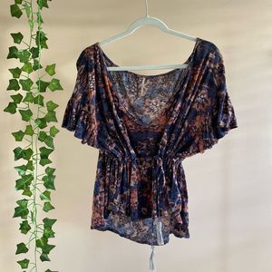 Free People Riverbend Gather Tassel Top